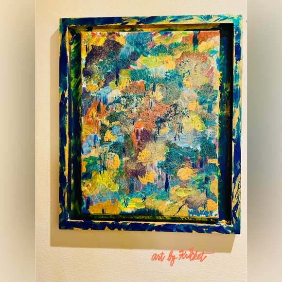 Art by Kricket Other - Mixed Media “Where the Mermaids Swim” 🧜‍♀️ 🌊 🎨🌟